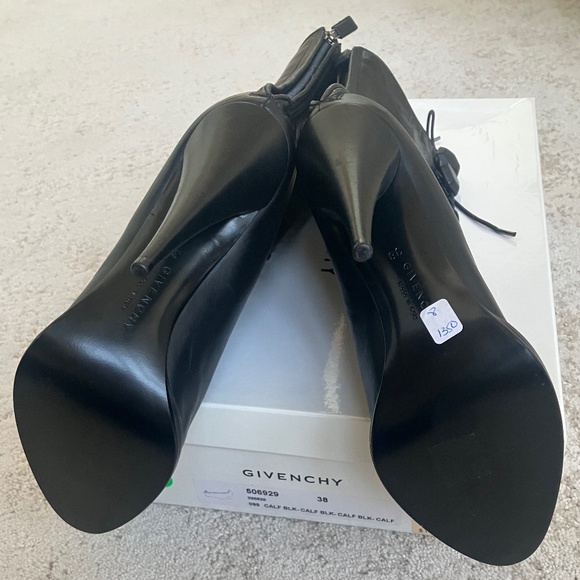 Givenchy Black Leather Corset Boots Size 38 BNIB - Picture 12 of 16